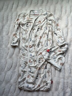 Magnetic Me Cream Woodland Animal Swaddle Gown and Hat - Unisex Kids Pajamas